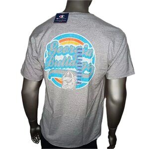 Champion Georgia Bulldogs Adult Gray Short Sleeve T-Shirt with Rainbow